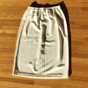 Cream Sweater Skirt